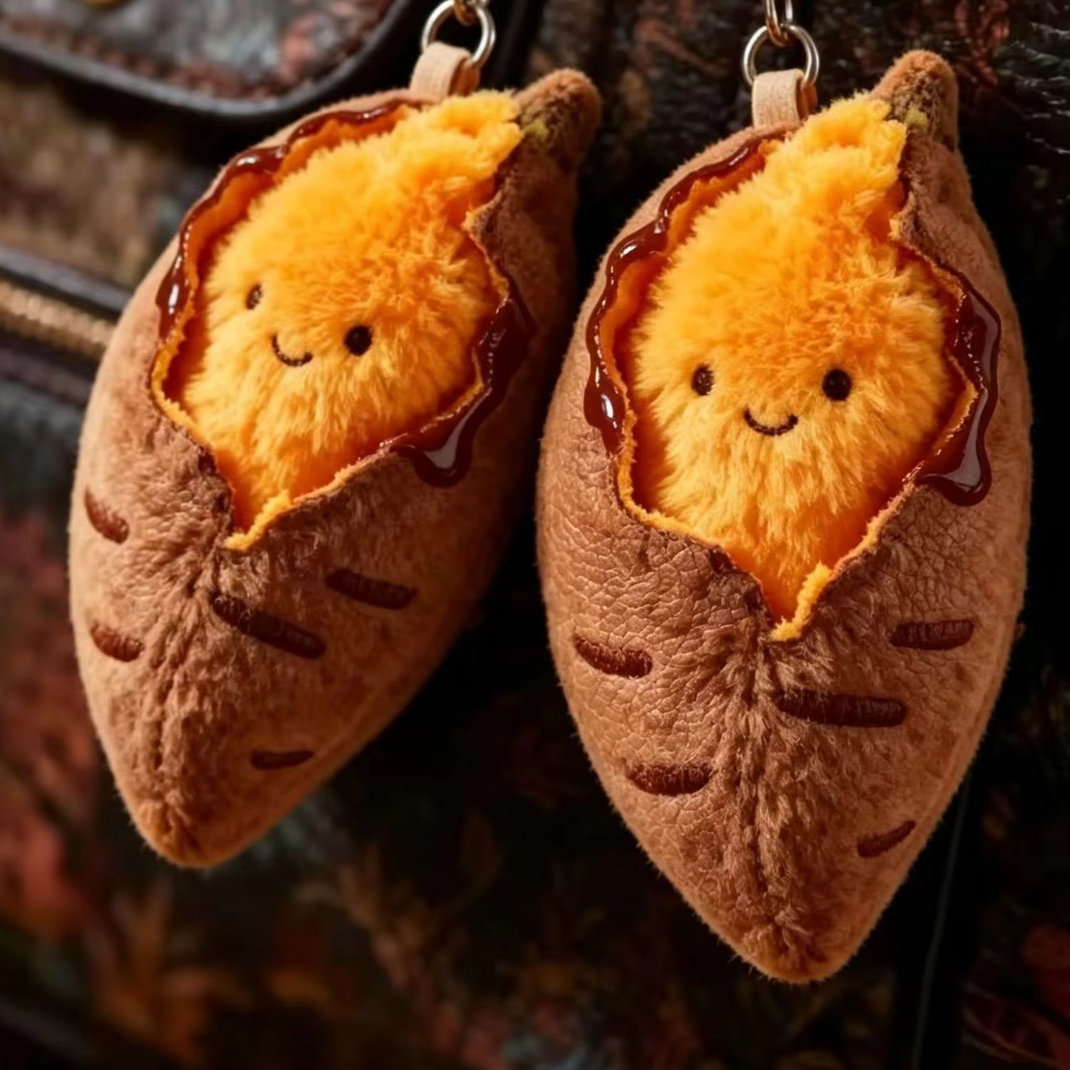 Gaming Console Keychain - 1/2pcs Cute Sweet Potato Plush Keychain