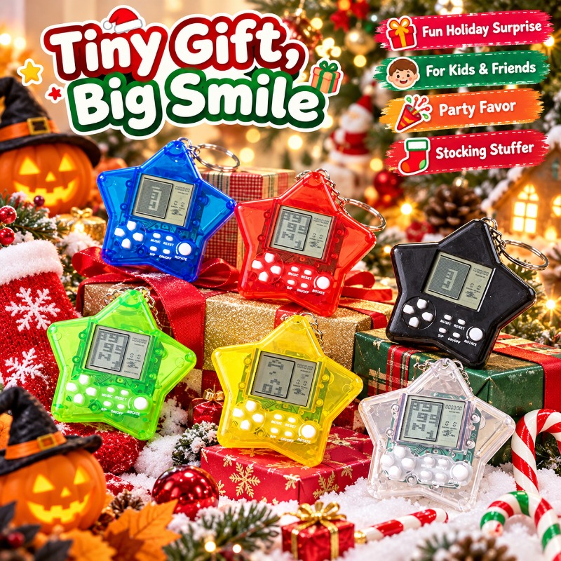 Classic Retro Tetris Gaming Ma - đánh giá và giá Gaming Console Keychain