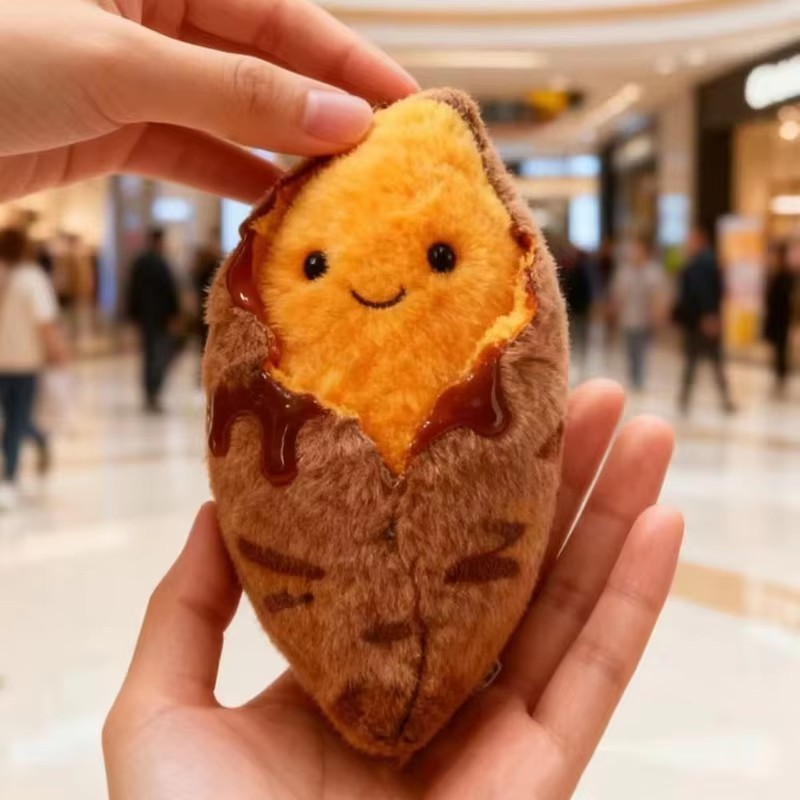 1/2pcs Cute Sweet Potato Plush - đánh giá và giá Gaming Console Keychain