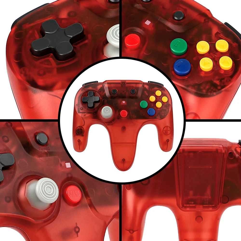 Transparent Red Green Blue Pur - đánh giá và giá Gaming Console Buttons